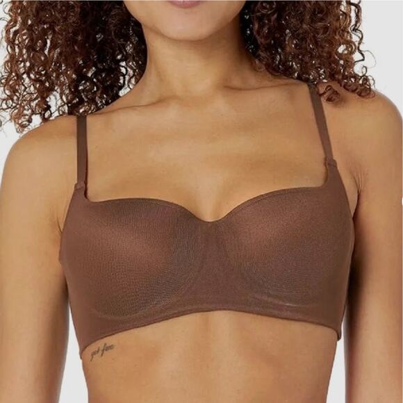 Steve Madden Bra Womens 36C Brown Tiramisu Feminine Flirtatious Modern Basic - Picture 1 of 9